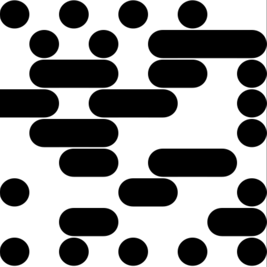 horizontal-dot-chain Muster preview